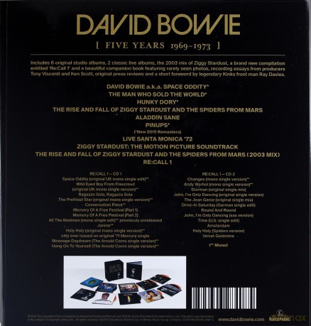 David Bowie: Five Years 1969 - 1973 [BOX] [12CD]