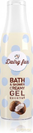 Dairy Fun Kremowy żel pod prysznic i do kąpieli Kokos 400 ml