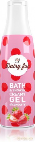 Dairy Fun Kremowy żel pod prysznic i do kąpieli Truskawka 400 ml
