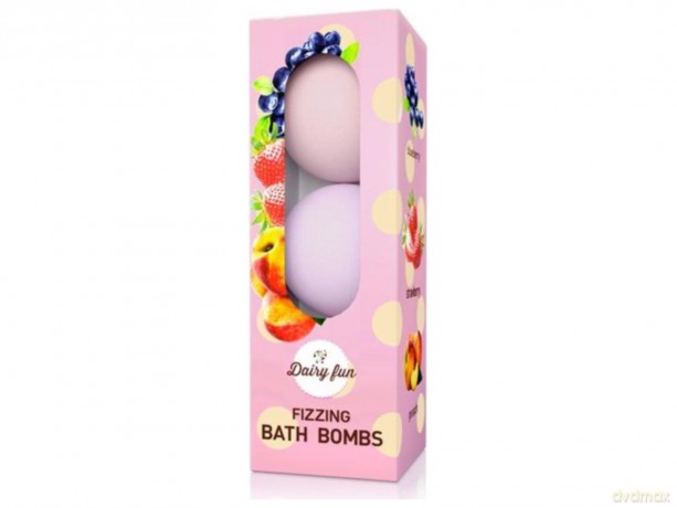 Dairy Fun Musujące kule do kąpieli Truskawka-Jagoda-Brzoskwinia 3 x 100 g