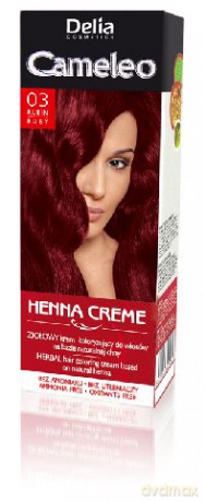 Delia Cosmetics Cameleo Henna Creme Ziołowy Krem Koloryzujący 03 Rubin