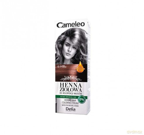 Delia Cosmetics Cameleo Henna Ziołowa nr 4.0 brąz 75 g