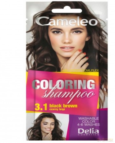 Delia Cosmetics Cameleo Szampon koloryzujący 3.1 czarny brąz