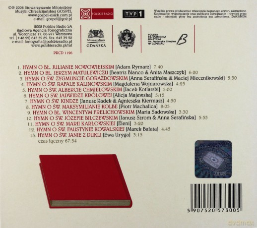 Hymny: Artyści Janowi Pawłowi II w hołdzie (ecopack) [CD]
