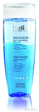 Delia Cosmetics Dermo System Dwufazowy płyn do demakijażu oczu i ust
