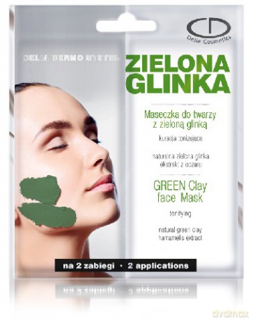 Delia Cosmetics Dermo System Maseczka tonizująca z zieloną glinką