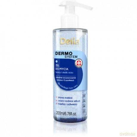 Delia Cosmetics Dermo System Żel odświeżający do mycia twarzy 200 ml