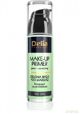 Delia Cosmetics Free Skin Baza pod makijaż zielona korygująca zaczerwienienia 35 ml