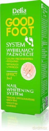 Delia Cosmetics Good Foot System wybielający paznokcie 11 ml + 6 ml