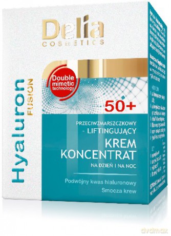 Delia Cosmetics Hyaluron Fusion 50 + Krem - koncentrat liftingujący na dzień i noc 50 ml