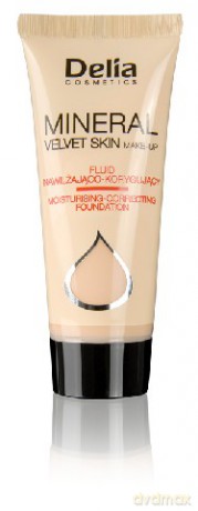 Delia Cosmetics Mineral Velvet Skin fluid nawilżająco-korygujący nr 04 35 ml