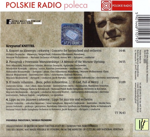 Krzysztof Knittel - Muzyka naszych czasow [CD]