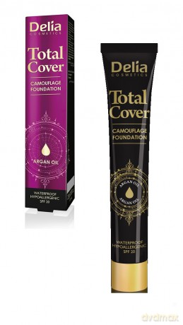 Delia Cosmetics Total Cover Fluid kryjący nr 56 opalony 25 g