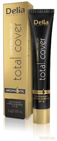 Delia Cosmetics Total Cover Fluid kryjący nr 57 karmelowy 25 g