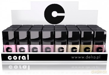 Delia Zestaw Emalia Coral Nude 20 + 4 szt.