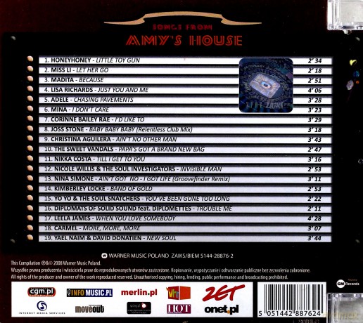 Songs From Amy's House [CD]