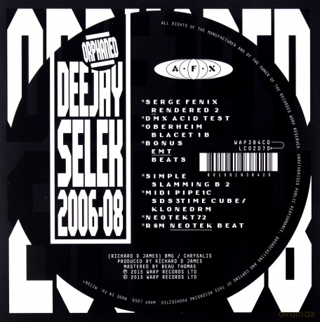 AFX: Orphaned Deejay Selek 2006-08 [CD]