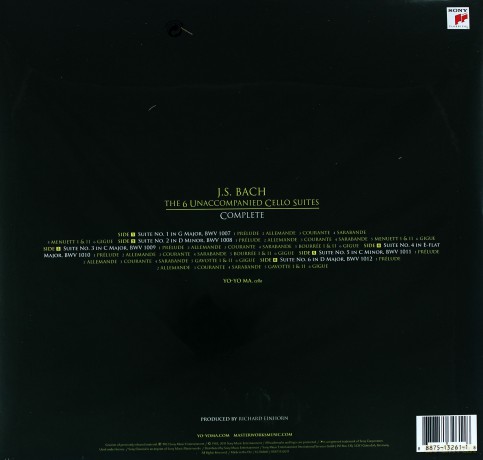 Yo-Yo Ma: Bach: Unaccompanied Cello Suites [3xWinyl]
