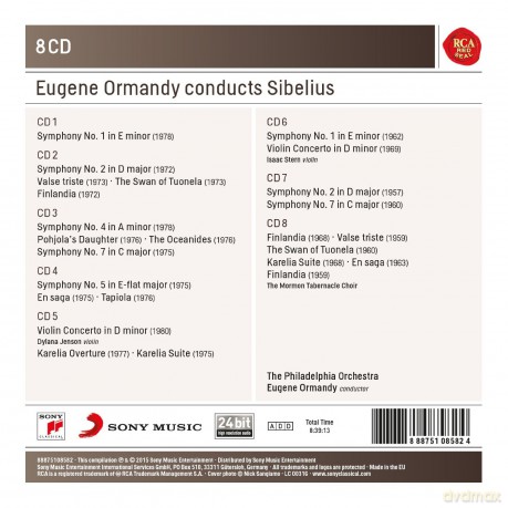 Eugene Ormandy: Eugene Ormandy Conducts Sibelius [8CD]