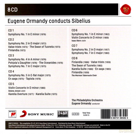 Eugene Ormandy: Eugene Ormandy Conducts Sibelius [8CD]