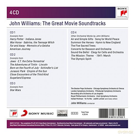 John Williams: John Williams: The Great Movie Soundtracks [4CD]