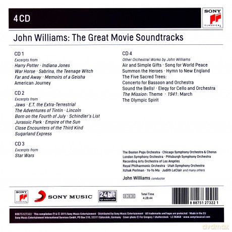 John Williams: John Williams: The Great Movie Soundtracks [4CD]