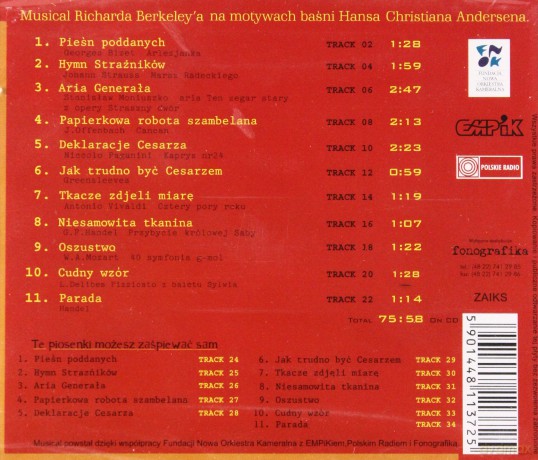 Nowe Szaty Cesarza (Musical) [CD]