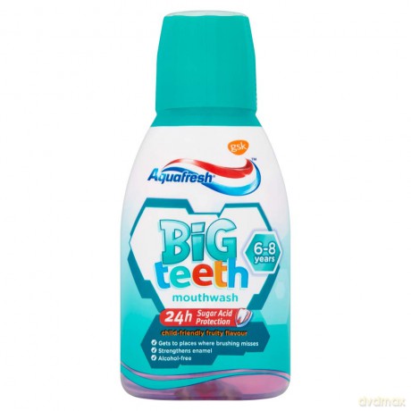 GSK Aquafresh My Big Teeth Płyn do płukania dla dzieci 6 + Fruity 300 ml