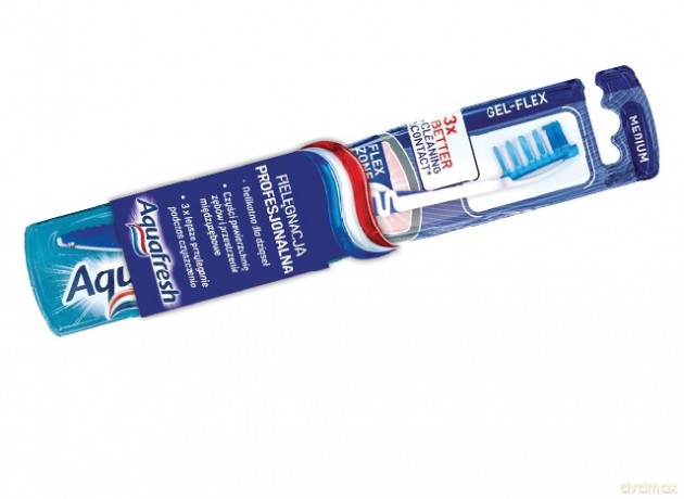 GSK Aquafresh Szczoteczka Gel-Flex Medium