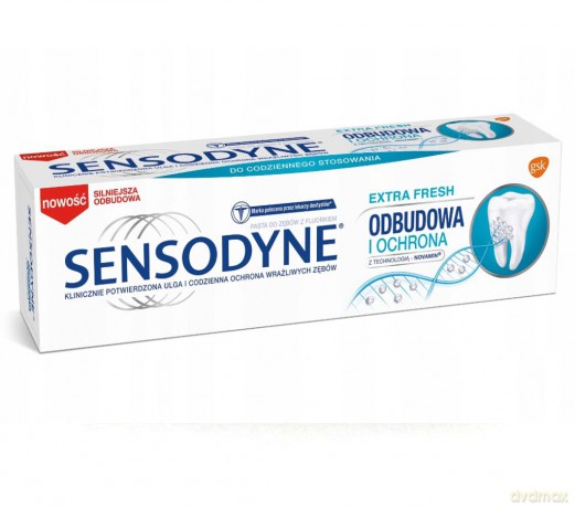 GSK Sensodyne Pasta do zębów Odbudowa i Ochrona Extra Fresh 75 ml