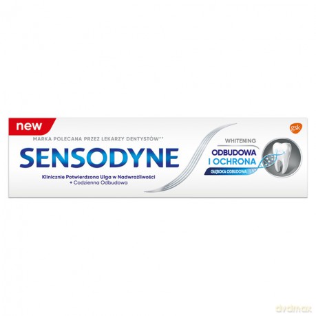 GSK Sensodyne Pasta do zębów Odbudowa i Ochrona Whitening 75 ml