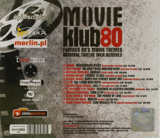 Movie Klub 80 vol.1 [CD]