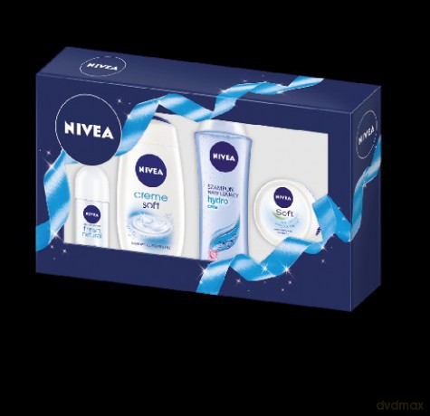 Nivea Zestaw Świąteczny Creme Soft (żel pod prysznic 250 ml + szampon 250 ml + deo roll-on 50 ml + krem 100 ml)