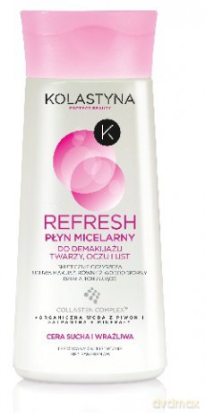 Kolastyna Refresh Płyn micelarny do demakijażu twarzy, oczu i ust do cery suchej i wrażliwej