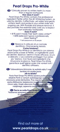 Pearl Drops Pielęgnacja jamy ustnej Pasta do zębów Pro White