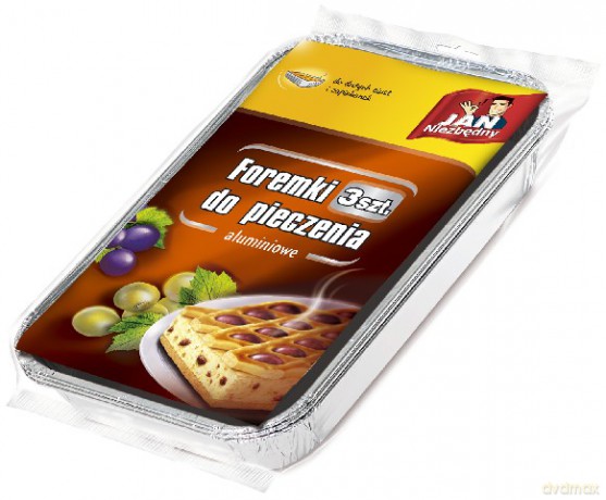 Jan Niezbędny Foremki aluminiowe do pieczenia zapiekanek i dużych ciast