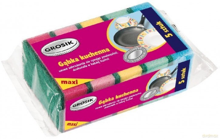 Jan Niezbędny Grosik Gąbka kuchenna maxi 5 szt.
