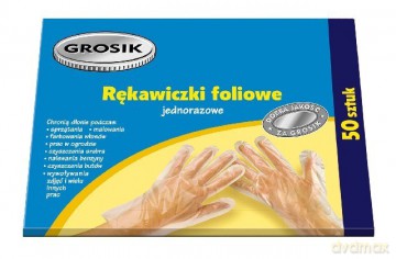 Jan Niezbędny Grosik Rękawiczki foliowe 50 szt.