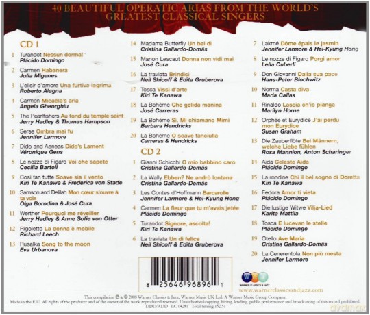 40 Most Beautiful Arias [2CD]