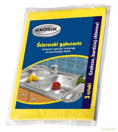 Jan Niezbędny Grosik Ścierki gąbczaste 3 szt.