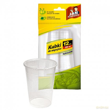 Jan Niezbędny Konfekcja Kubki jednorazowe 200 ml 12 szt.