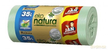 Jan Niezbędny Worki na śmieci Eko zawiązywane 35l /30 szt.