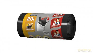Jan Niezbędny Worki na śmieci HD easy pack czarne 20l 40 szt..