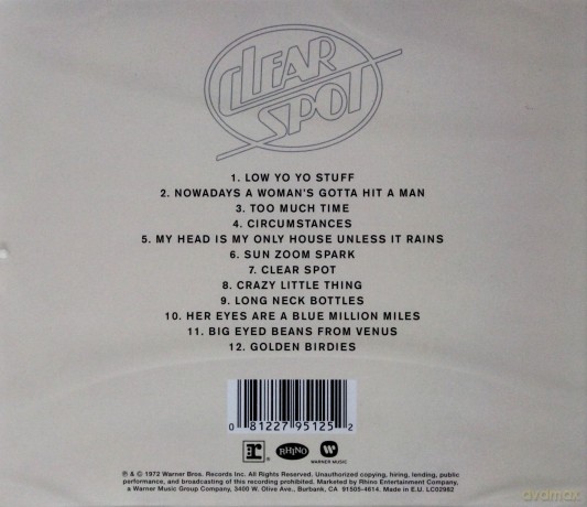 Captain Beefheart: Clear Spot [CD]