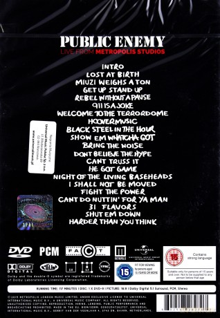 Public Enemy: Live At Metropolis Studios [DVD]