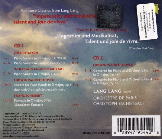 Lang Lang: The Vienna Album [2CD]