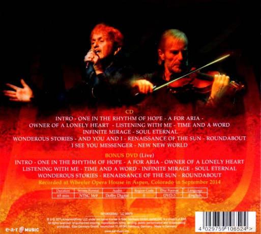 AndersonPonty Band: Better Late Than Never (digipack) [CD]+[DVD]
