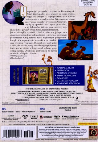 Książę Egiptu [DVD]