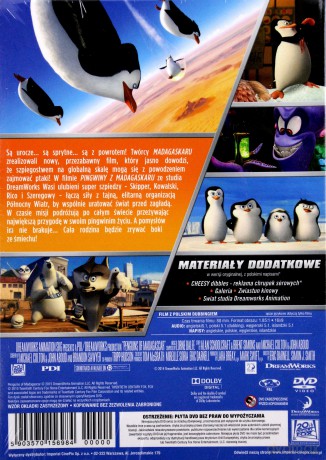 Pingwiny z Madagaskaru (z Pingwinem Zabawką) [DVD]