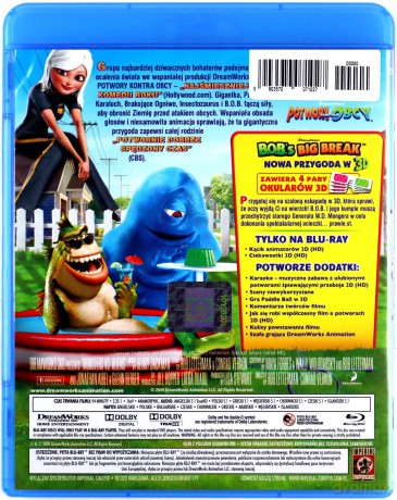 Potwory kontra Obcy [Blu-Ray]